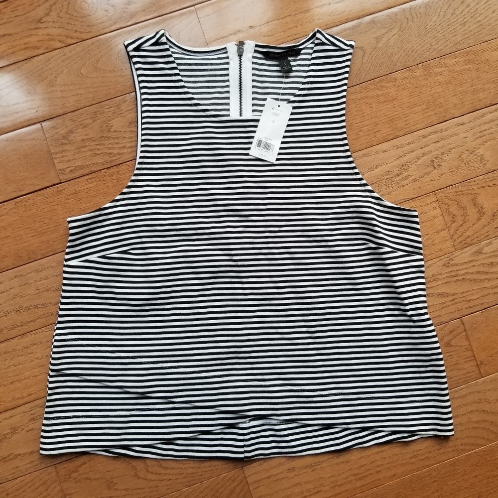 Banana Republic Black Striped Top